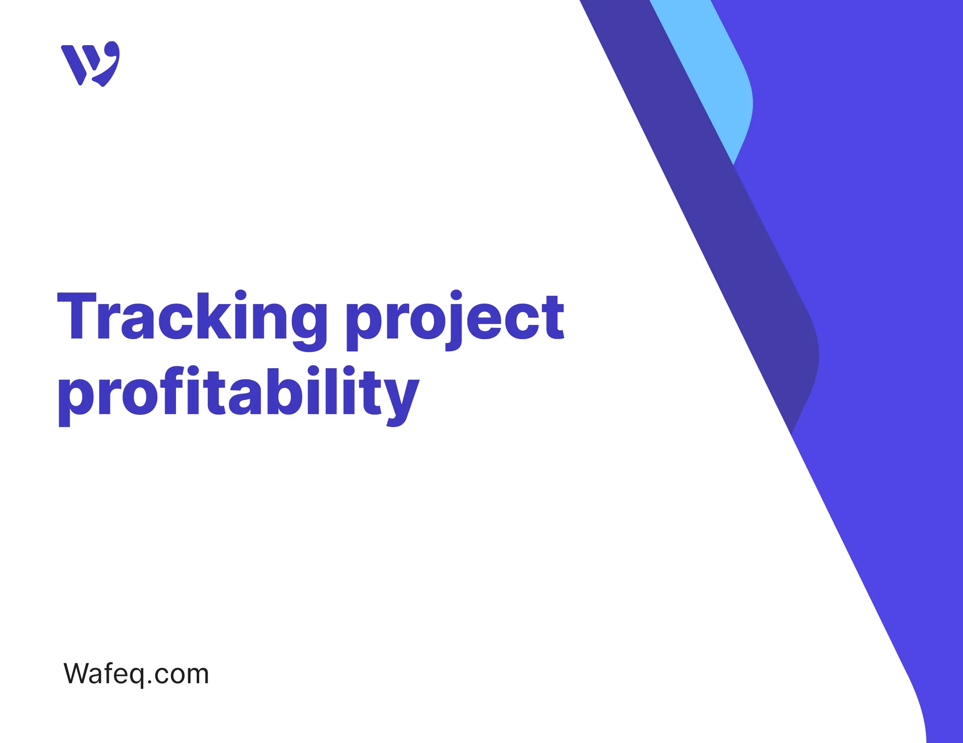 Tracking project profitability